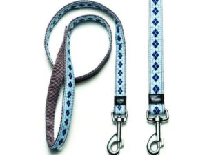 Karlie Art Joy Plus Leine RHOMBUS - Blau - 100cm x 25mm