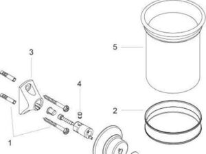 Zahnputzbecher AXOR MONTREUX Wandmontage brushed brass