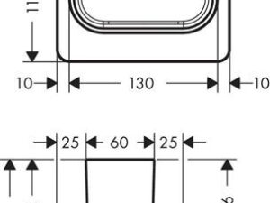 Zahnputzbecher AXOR UNIVERSAL Wandmontage brushed bronze