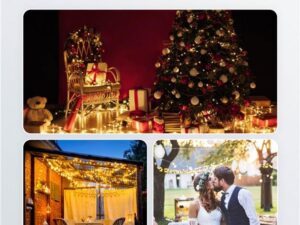 280 LED-Baummantel mit Ring, 8x 2 m- VPE: 1