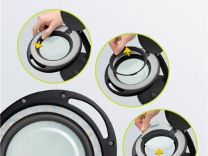 LED-Stand-Lupenleuchte, 6 W, schwarz- VPE: 1