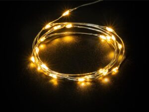 20er LED-Silberdraht-Lichterkette, inkl. Timer- VPE: 1