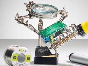 Dritte Hand mit Lupe und Lötkolbenständer- VPE: 1