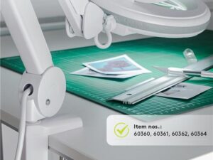 Ersatztischklemme für Lupenleuchten mit Gelenkarm, weiß- VPE: 1