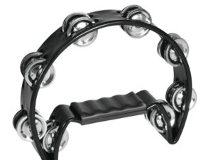 DIMAVERY TN-2 Tamburin plastik, schwarz