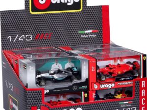 Bburago F1 1:43 Modelle i. Displ. sort.