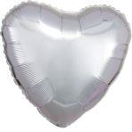 Folienballon Herz Silber