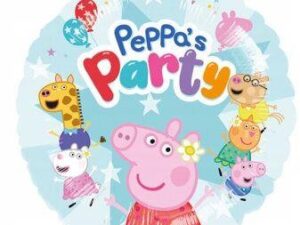Folienballon Peppa Pig rund