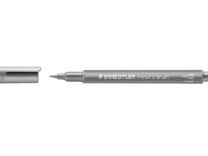 STAEDTLER Marker metallic brush silber