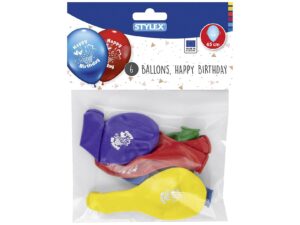 Luftballons 'Happy Birthday' 6er Beutel 6er Beutel