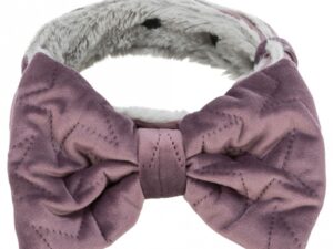 Trixie Halsband Estelle mit Schleife - flieder - M–L: 40–55 cm/40 mm