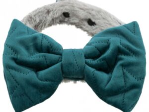 Trixie Halsband Estelle mit Schleife - grün - S–M: 30–45 cm/40 mm