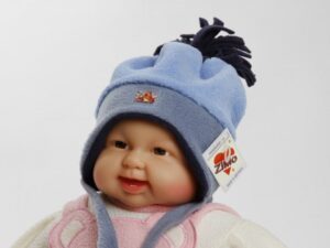 Wintermütze "Felix" graublau Gr. 50/52