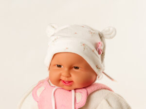 süße Teddyohrmütze "Schleifchen" Gr. 38/40