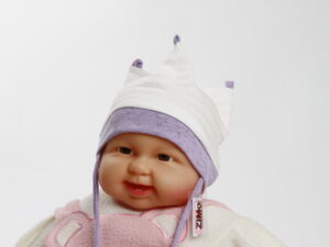 Übergangsmütze "Colett" mit Zipfeln, Gr. 38/40