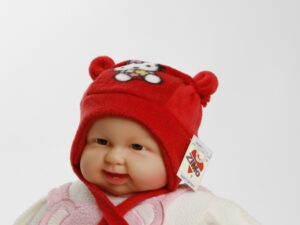 Teddyohrmütze "Kitty" rot  Gr. 42/44