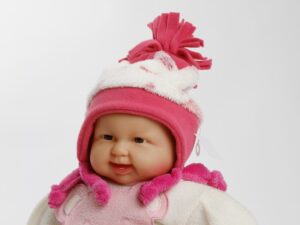 Wintermütze "Mona" pink/weiß Gr. 46/48