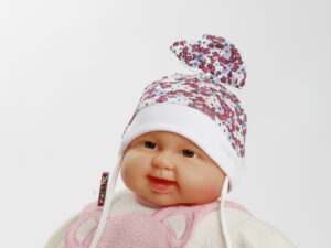 Mädchen Babymütze "Vanessa" Übergang, Gr. 50/52