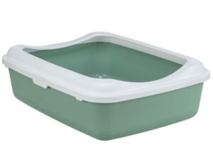 Trixie Katzentoilette Classic mit Rand - salbei/weiß