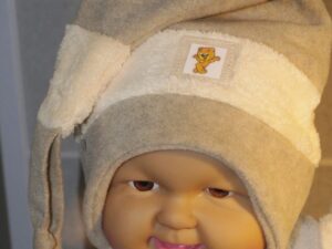 Zipfelmütze Wintermütze "Fabian" beige  Gr. 42/44