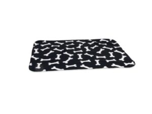 Karlie Flamingo Fleecedecke Milda - 100 x 70 cm - Schwarz