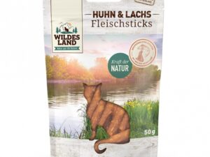 Wildes Land Cat Fleischsticks Huhn & Lachs 50g