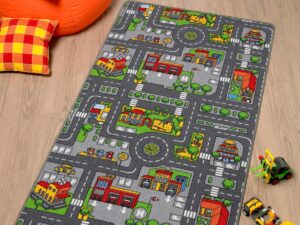 Spielteppich City 80x120cm