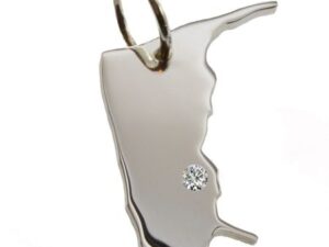 Amrum Anhänger mit Brillant 0,015ct am Wunschort 925 Silber
