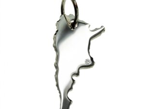 Argentinien Anhänger mit Brillant 0,015ct am Wunschort 925 Silber