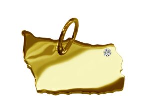 Anhänger Bornholm mit Brillant am Wunschort 585 Gelbgold