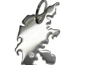 Dänemark Anhänger mit Brillant 0,015ct am Wunschort 925 Silber