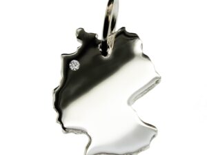 Deutschland Anhänger mit Brillant 0,015ct am Wunschort 925 Silber