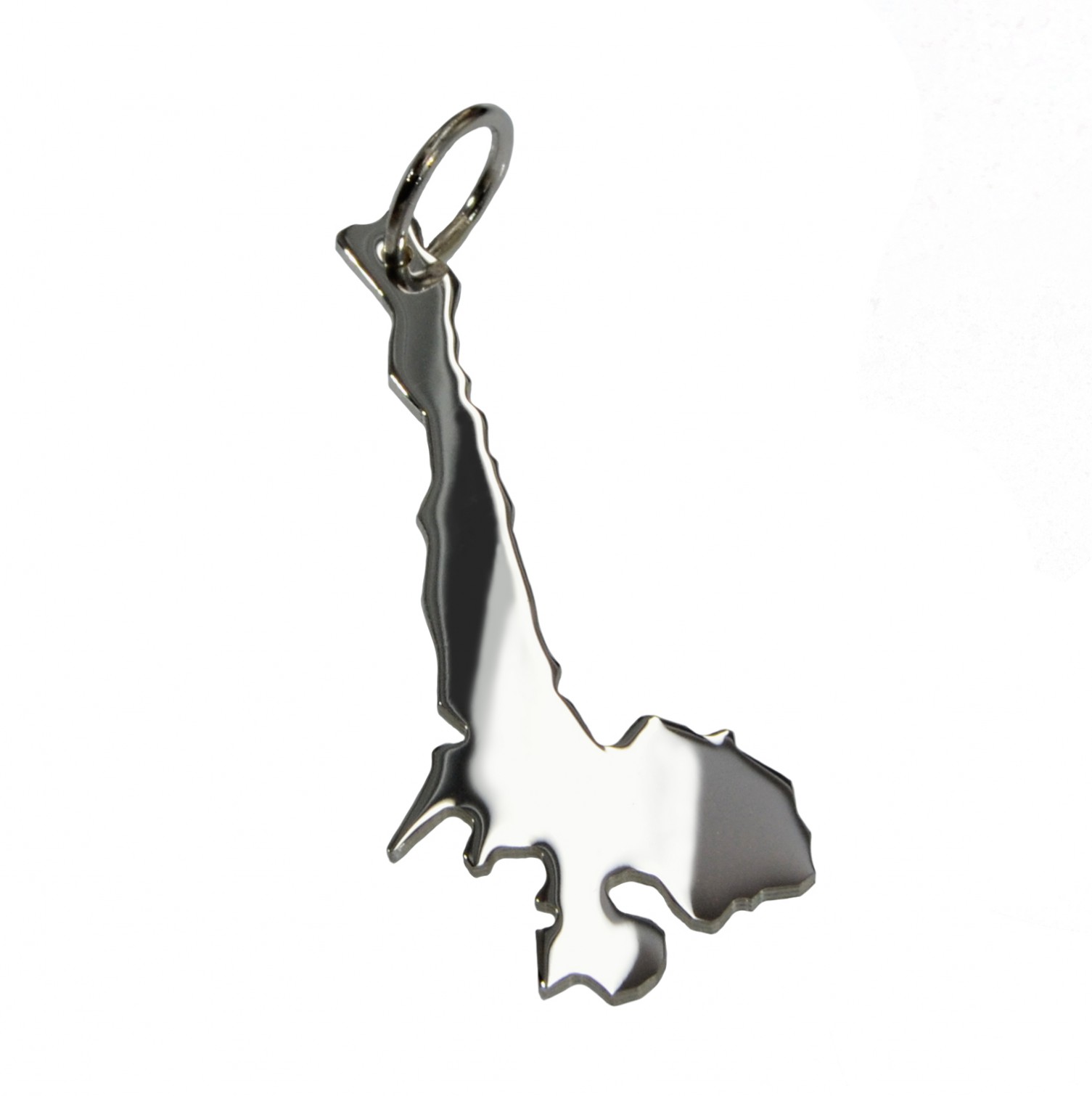 Gardasee Anhänger in massiv 925 Silber