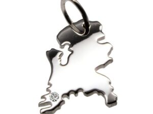 Holland Anhänger mit Brillant 0,015ct am Wunschort 925 Silber