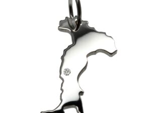 Italien Anhänger mit Brillant 0,015ct am Wunschort 925 Silber