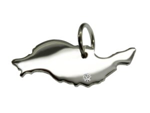 Lanzarote Anhänger mit Brillant 0,015ct am Wunschort 925 Silber