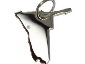 Namibia Anhänger mit Brillant 0,015ct am Wunschort 925 Silber