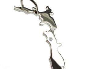 Neuseeland Anhänger mit Brillant 0,015ct am Wunschort 925 Silber