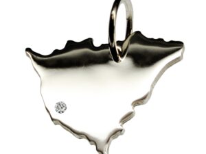 Nicaragua Anhänger mit Brillant 0,015ct am Wunschort 925 Silber