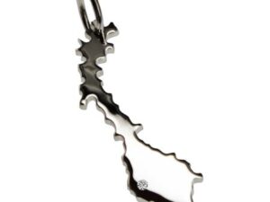 Norwegen Anhänger mit Brillant 0,015ct am Wunschort 925 Silber