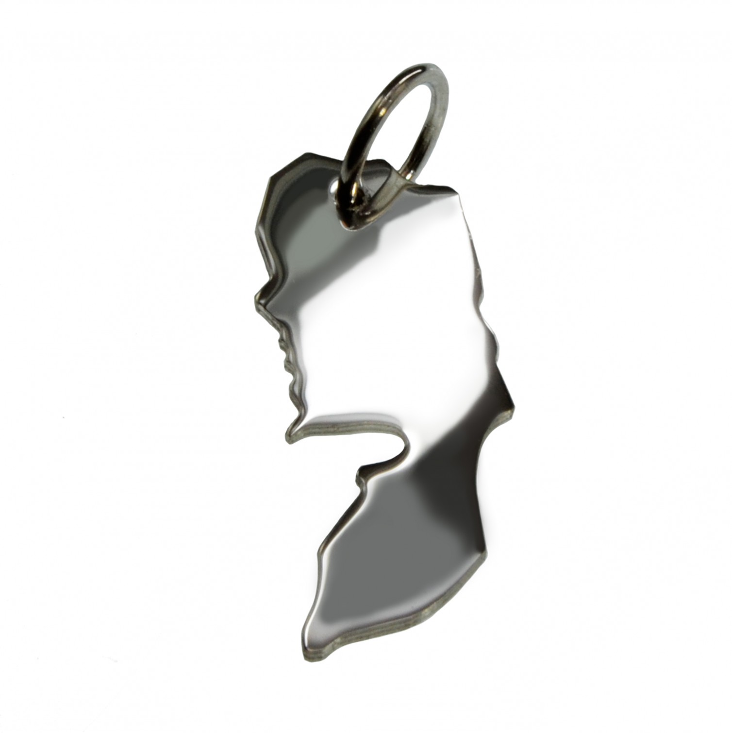 Palästina Anhänger in massiv 925 Silber