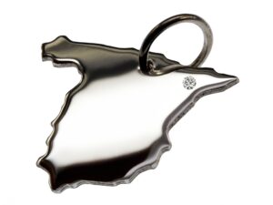Spanien Anhänger mit Brillant 0,015ct am Wunschort 925 Silber