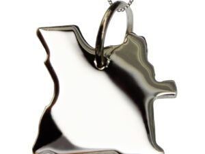 50cm Halskette + Angola Anhänger in massiv 925 Silber