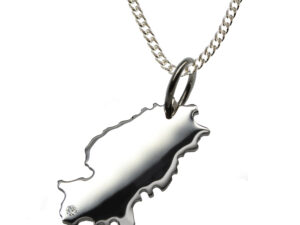 50cm Kette + Ibiza mit Brillant am Wunschort in 925 Silber